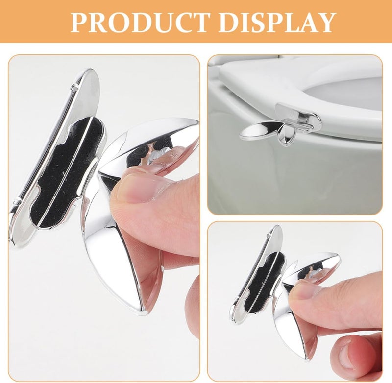 OSALADI Toilet Lid Lifter Handle 3-Pack Toilet Seat Lift Tool for Sanitation and Hands-Free Bathroom Use Easy Installation for Home and Office - Image 4
